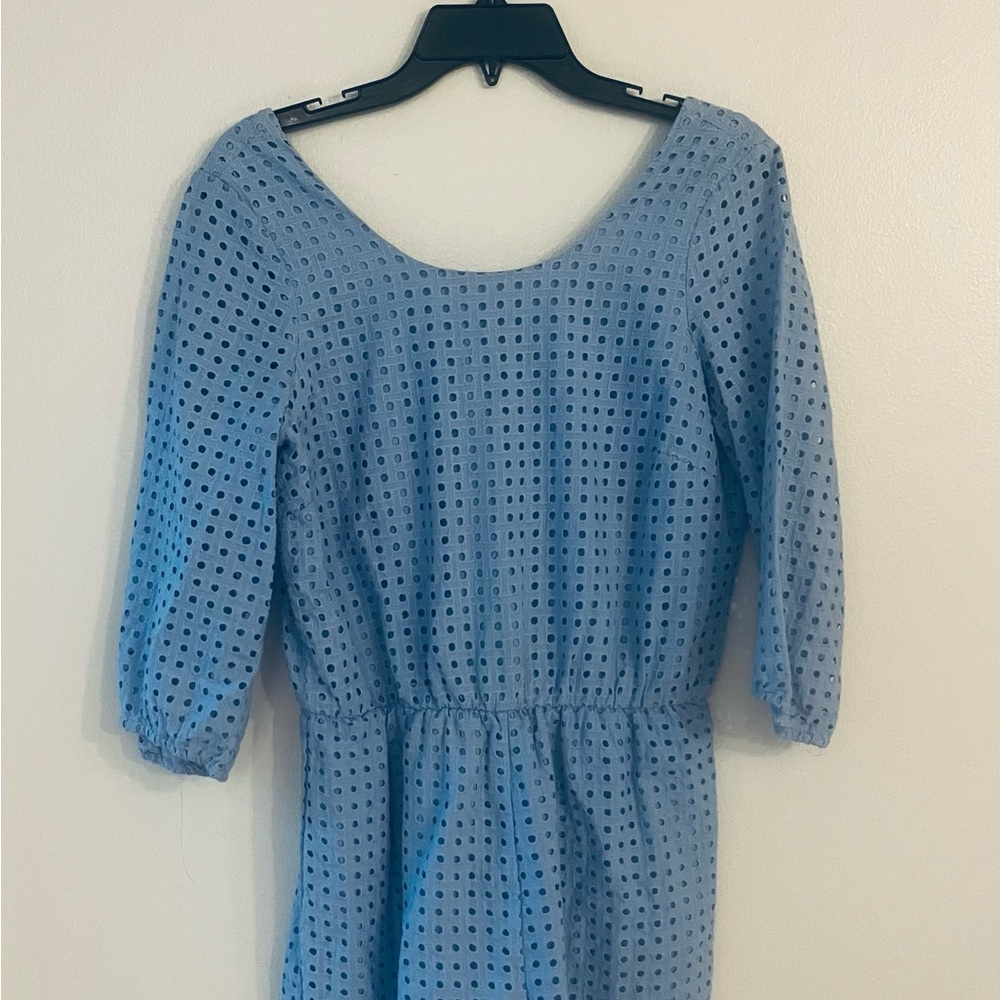 Anthropologie Romantic Blue Eyelet Dress | Size S | New With Tags